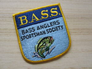 BASS B.A.S.S バス アングラーズ スポーツマン ソサエティー バス釣り ワッペン /釣り 海釣り ライフジャケット ビンテージ 10