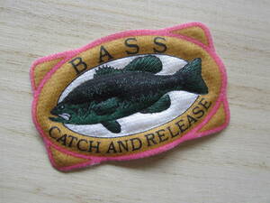  Vintage BASS CATCH AND RELEASEkyachi and Release fishing bus bus fishing badge / the best cap bag custom 10