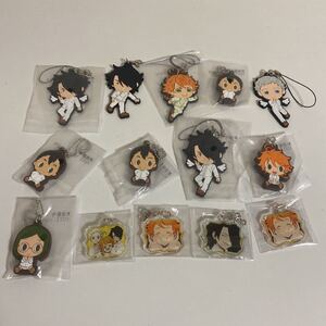 約束のネバーランド ラバーストラップ アクリルキーホルダー キーチェーン