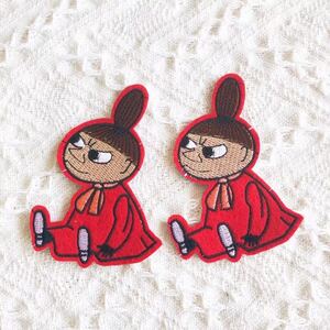 新品2枚 大人気 刺繍 ワッペン アップリケ アイロンワッペン