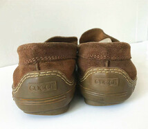 イタリア製 GUCCI グッチ スエードレザー ビジネス金具革靴パンプス ブラウン系 レディースサイズ 36 1/2 M_画像5