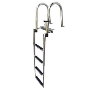  flexible type boat for ladder 1 piece boat ladder 4 step handrail . height . easy to use stainless steel steel made for marine goods ship outboard motor fishing outdoor leisure sea 