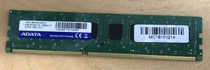 ADATA PC3L-12800U 8GB DDR3L 1600 8GB デスクトップ用 メモリ 240ピン ECC無し DDR3L DESKTOP RAM