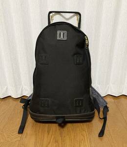 [Anarcho Pax by MOUNTAIN RESEARCH] 037 Saunter 3rd Model leather switch nylon backpack rucksack black cow leather hole ruko pack 