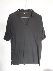  Uniqlo рубашка-поло с коротким рукавом чёрный XL размер прекрасный товар 