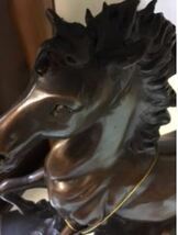 アンティーク調ブラウン馬のブロンズ像ブロンズ像馬の置物ブロンズ馬の彫刻型置物_画像2