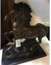アンティーク調ブラウン馬のブロンズ像ブロンズ像馬の置物ブロンズ馬の彫刻型置物_画像1