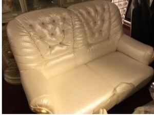  Italy import Gold line . white . Match! shines Gold white 2 seater . sofa Gold white love sofa Gold white chair chair 