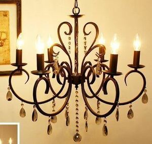 !o-b chandelier ov-018/6 Anne towa-nba lock style gothic style antique style black 6 light chandelier than elsewhere cheaply . offer!