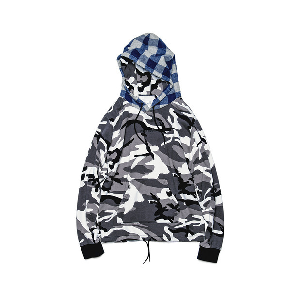 値下げ交渉承ります uniform experiment BLOCK CHECK HOODED PULL OVER ユニフォームエクスペリメント UE-178056 SOPHNET. Fcrb UE