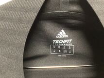 アディダス ADIDASトレーニングウェア テックフィット TECHFIT コンプレッション COMPRESSION ロングスリーブシャツ メンズ XSサイズ 黒_画像2