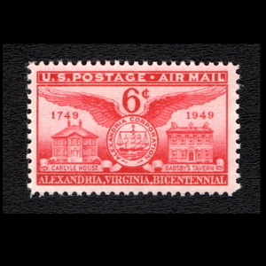 ■アメリカ切手　1949年　アレクサンドリア 200周年　/ バージニア州