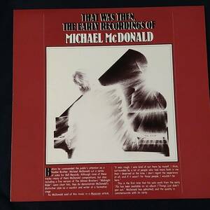 MICHAEL McDONALD / THAT WAS THEN,THE EARLY RECORDINGS OF MICHAEL McDONALD