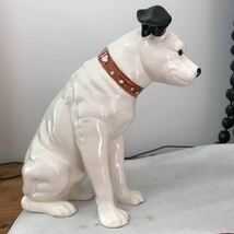 昭和レトロ ビクター犬 ニッパー の陶器の置物 (中古)_画像3