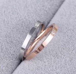  new goods 9 number one bead CZ diamond ring pink gold . allergy wedding ring titanium present high quality . approximately ring free shipping 