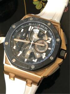  Audemars Piguet Royal дуб offshore палец на ноге рубин yon хронограф 26288OF.OO.D002CR.01 18k розовое золото все техническое обслуживание завершение 