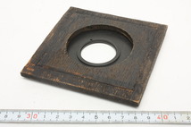 ※ レンズボード 木製カメラ 大型カメラ 暗箱 用 ( アンソニー ) 装着穴33mm 105mm×107mm 4238_画像4