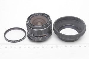 ※ 銘レンズ M42 ペンタックス 28mm f3.5 Super takumar SKYLIGHT フィルター ラバーフード付 AA0954