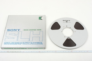 ※ 新品 不明 SONY ソニー master recording tape 金属 メタル オープンリールテープ SLH-11-1100-BL type R-11A 25micron 箱付　3894