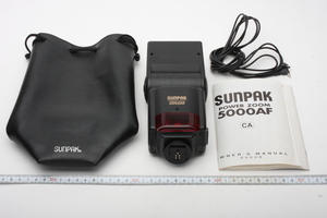 * SunPak SunPack Strobe Cannon Af EOS Power Zoom 5000AF с инструкциями по кабелю 4121