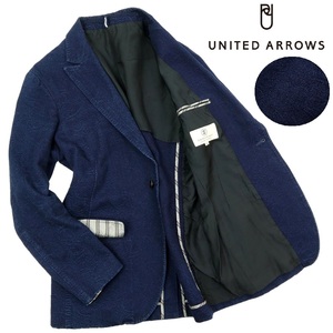 【B1659】【美品】DARJEELING DAYS×UNITED ARROWS ダージリンデイズ ユナイテッドアローズ テーラードジャケット デニムジャケット 総柄