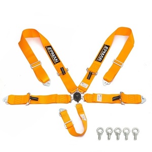 EPMANHUB Racing racing Harness 5 -point type seat belt 5 point ha-nesu sfi 16.1 orange new goods 09CAMORG