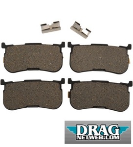 リア ブレーキ パッド 2014-18 FLRT FLHTCUTG DRAG SPECIALTIES 1721-2442 OEM 41300033 相当 Semi-Metallic Brake Pads Rear