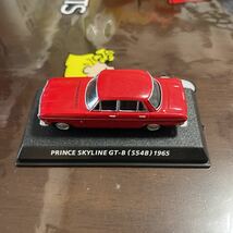 コナミ 絶版名車コレクション プリンス スカイライン GT-B (S54B) 1965 ミニカー　赤_画像1