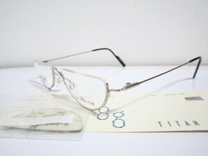 ◆EIGHT G　8グラム　G-14　エイトジー　アンダーリム　シルバー系　眼鏡　未使用品