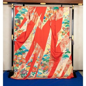  bride san. book@ long-sleeved kimono . color torn taking .. four season flower 25669#