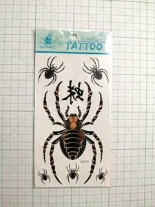 ◆ TATTOO シール タトゥー ステッカー 蜘蛛 くも スパイダー 刺青 入墨 ◆