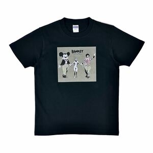 新品 バンクシー BANKSY ミッキーマウスMICKY マクドナルド ピエロ 社会風刺 グラフィティ アート Tシャツ XLサイズ 大きい ビッグ ワイド