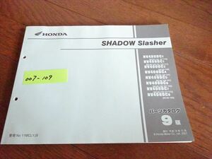 007-109 Honda Shadow Slasher parts list catalog 