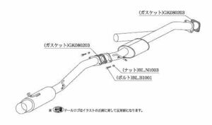 個人宅発送可能 HYPER FULLMEGA N1+ Rev. 柿本 マフラー TOYOTA チェイサー E-JZX90 ツインターボ 1JZ-GTE 2WD 4AT/5MT (T31320)