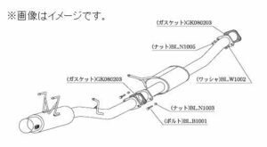 個人宅発送可能 HYPER FULLMEGA N1+ Rev. 柿本 マフラー NISSAN 180SX E-(K)RPS13 ターボ SR20DET 2WD 4AT (N31331)