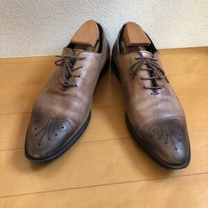 ビジネスシューズ イタリア製 42 / 26cm 革靴 ホールカット / ヒルトン スーツカンパニー