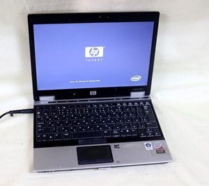 中古ノートパソコン HP EliteBook 2530p Core 2 Duo SL9400 12.1型ワイド 起動確認済 代引き可