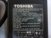 ☆TOSHIBA／東芝☆ノートパソコン用☆ACアダプタ☆PA3714U-1ACA☆19V 3.42A☆h04052_画像2