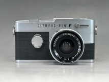 オリンパス OLYMPUS PEN-F E.Zuiko Auto-W 1:4 f=25mm コンパクト一眼レフ フィルムカメラ USED品_画像1