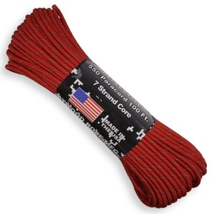 ATWOOD ROPE reflection material 550pala code type 3 red [ 30m ] Ato do rope ARM commercial 