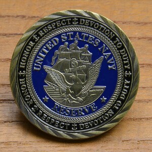 チャレンジコイン 米海軍省 紋章 GOATLOCKER 記念メダル Challenge Coin 記念コイン U.S.NAVY