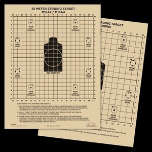 Rite In The Rain ターゲットシート 100枚 25m 照準調整用 M4/M16専用 ライトインザレイン