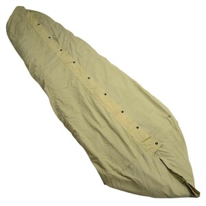 トルコ軍放出品 寝袋 シュラフ 取り外しカバー付き コットン製 NATO軍 スリーピングバッグ 綿 マミー型 トラベルシーツ