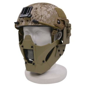 TMC ヘルメット装着用アダプター付 Jay Fast マスク [ カーキ ] ジェイファストマスク MASK