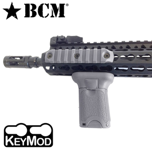 BCM バーティカルフォアグリップ KeyMod用 Vertical Grip 収納スペース付 [ ウルフグレー ] 米国製