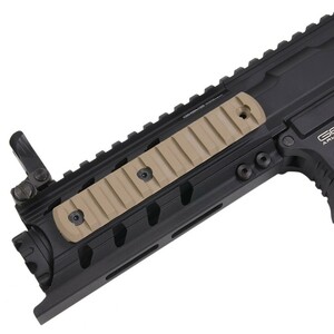 DLG TACTICAL レールパーツ M-LOK対応 ポリマーレールセクション [ ベージュ / 11スロット ]