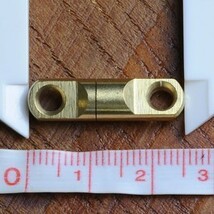 回転カン 真鍮製スイベル サルカン 糸ヨレ防止 [ 7mm×25mm ] 黄銅 アクセサリーパーツ ブラスキーホルダー メンズ_画像3