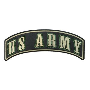 ミリタリーパッチ US ARMY ロッカー グリーン [ Lサイズ ] アーミー アメリカ陸軍 | ミリタリーワッペン