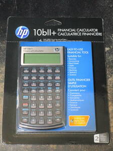 【未開封・未使用】HP 10bⅡ+ Financial Calculator ヒューレット・パッカード 金融電卓