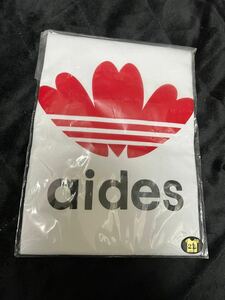 aides(アイデス) Tシャツ 赤 白 半袖 2Lサイズ LLサイズ 限定品